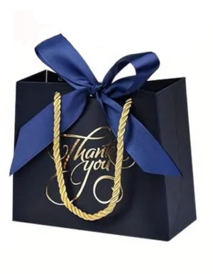 Kleine Geschenktüte Navy "THANK YOU"