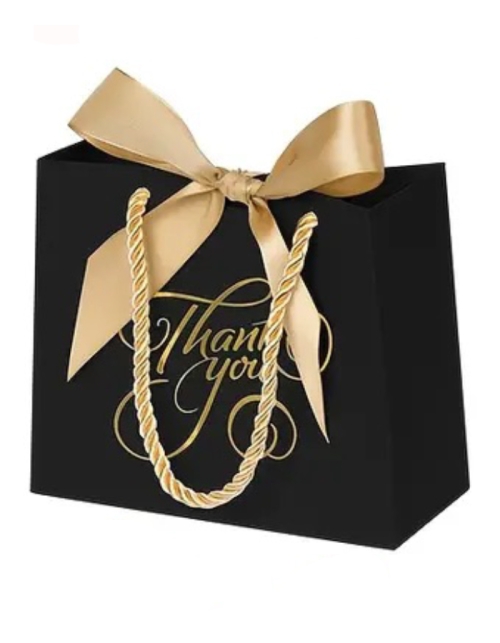 Kleine Geschenktüte Black "THANK YOU"