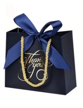 Kleine Geschenktüte Navy "THANK YOU"
