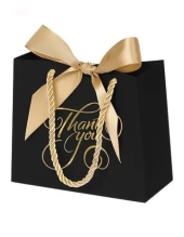 Kleine Geschenktüte Black "THANK YOU"